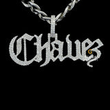 Iced Out Stylish Custom Chavez Name Moissanite Diamond Hip Hop Pendant