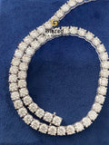 5MM Unisex Round Moissanite Tennis Chain Necklaces