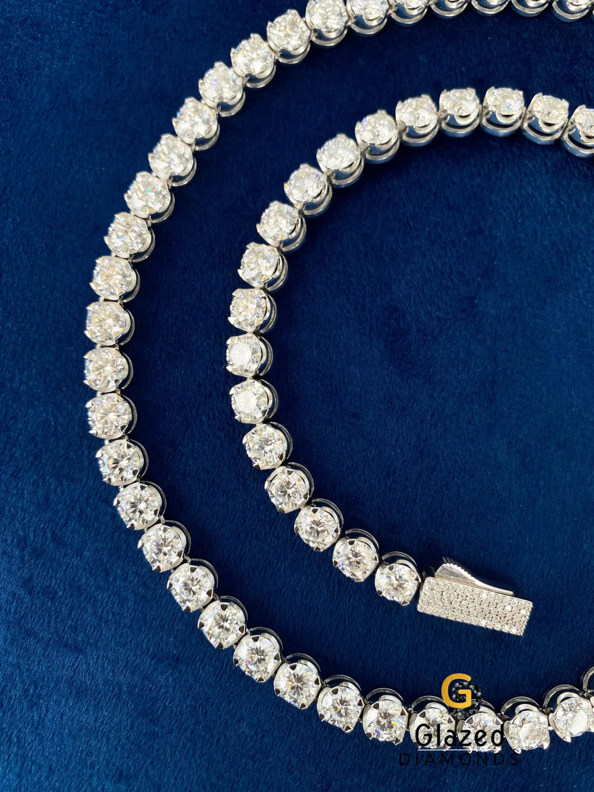 Tennis Link 4MM Round VVS Moissanite Hip Hop Chain