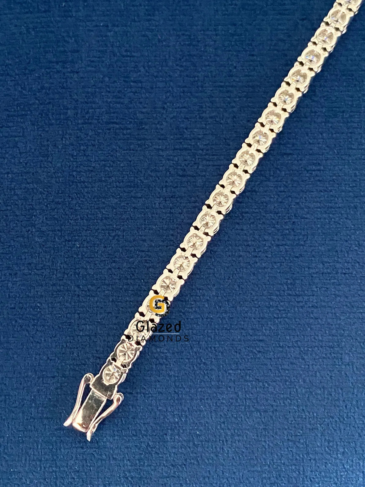 Tennis Link Hip Hop Round Moissanite Bracelet