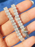 Tennis Link Moissanite Diamond Studded Hip Hop Bracelet