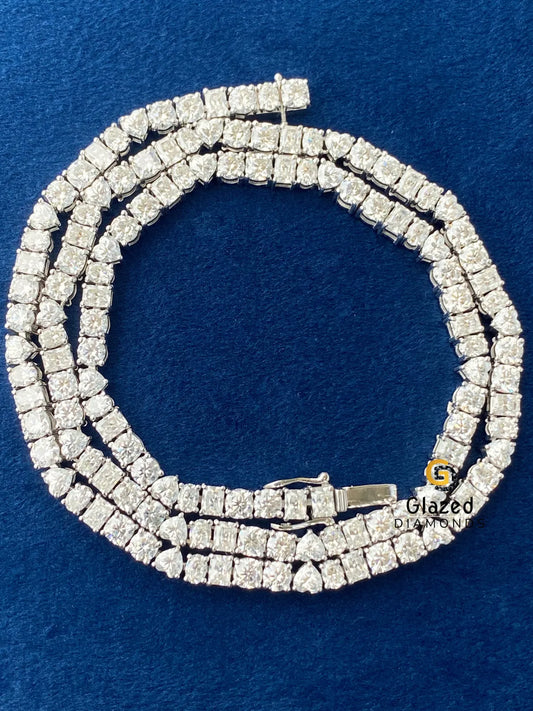 Tennis Link Multi Stone Hip Hop Chain