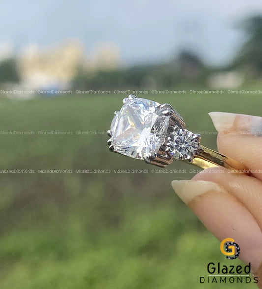 Three Stone Celebrity Engagement Ring