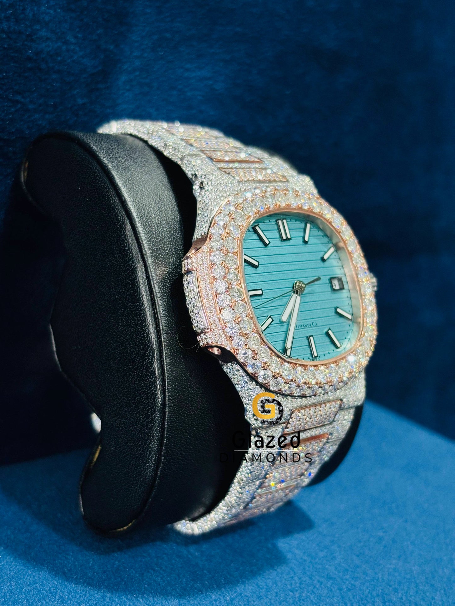 Tiffany Blue Dial Moissanite Diamond Watch
