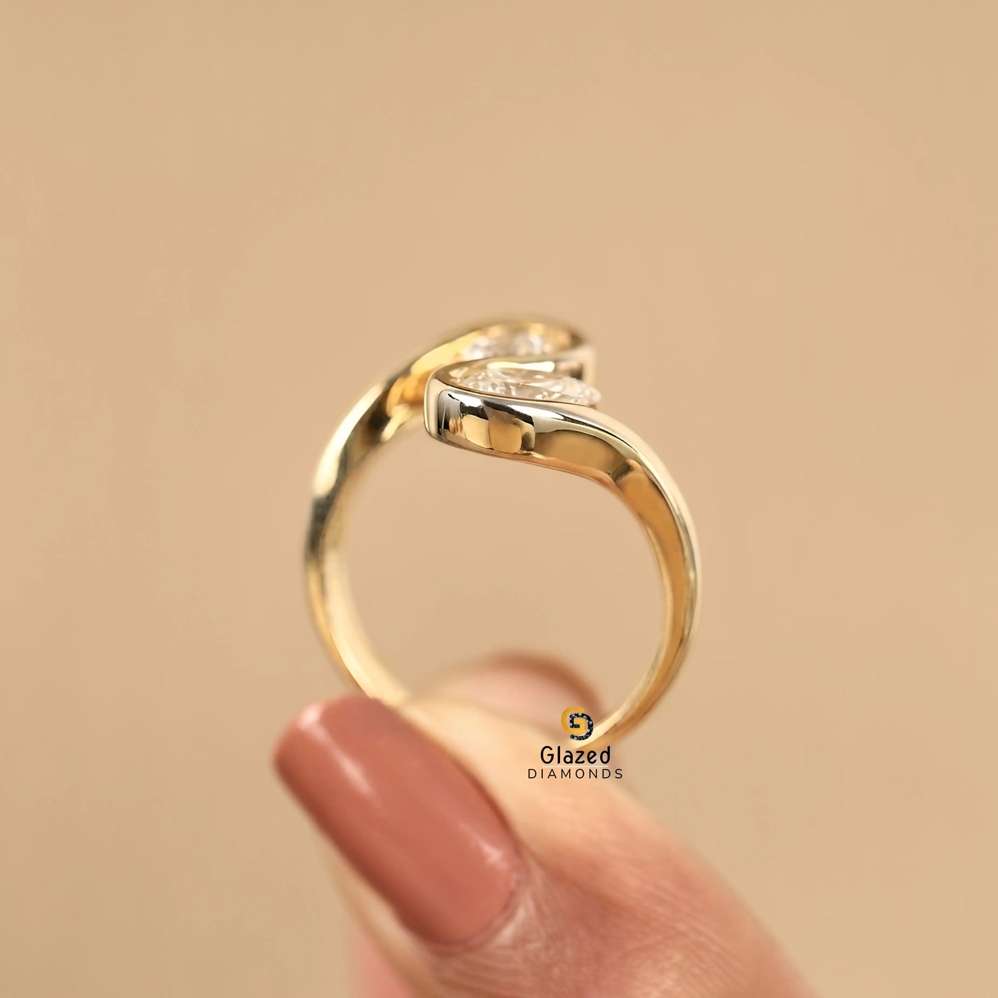 Toi Et Moi Two Stone Wedding Ring