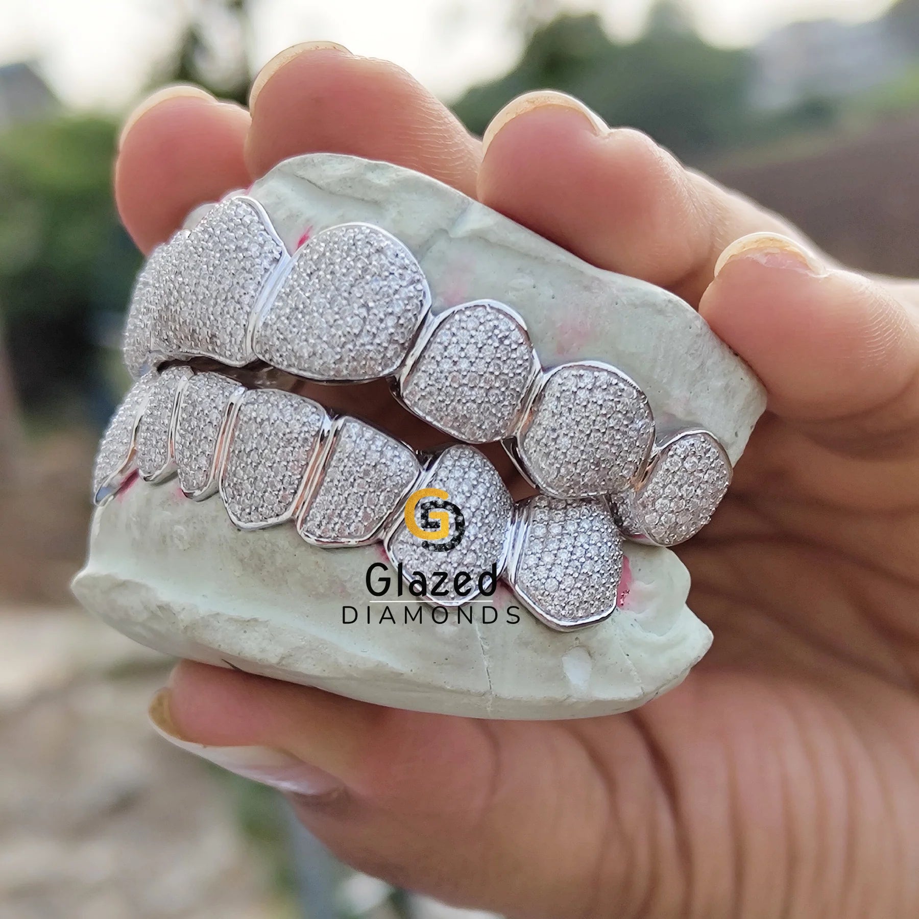 Top Bottom Moissanite Teeth Grillz Gifts