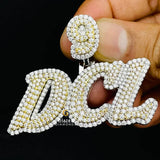 Hip Hop Style Moissanite Custom Iced Letters Pendant