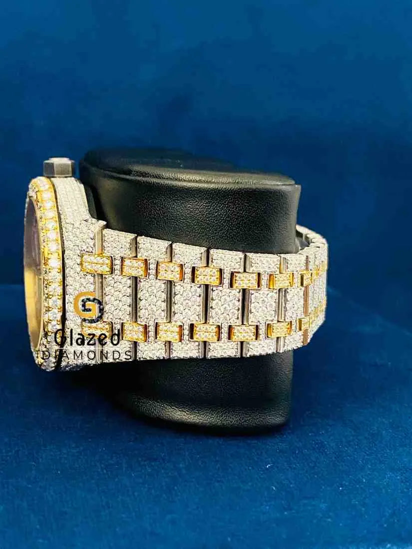 Two Tone Arabic Dial Stainless Steel Wrist Watch