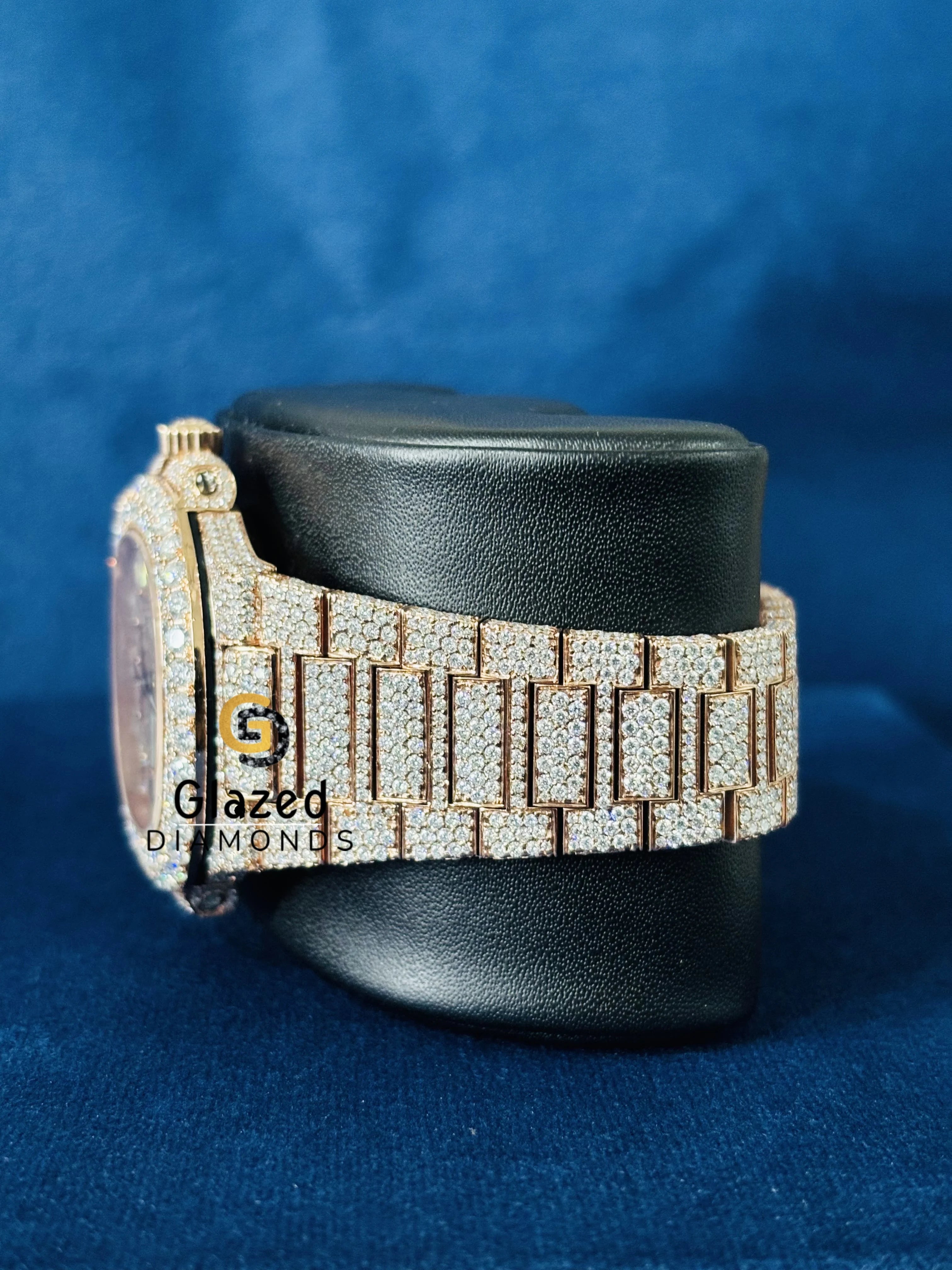 Two Tone Baguette Bar Dial Hip Hop Watch