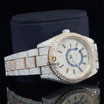 Two Tone Iced Out Watch
