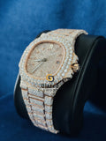 Two Tone Moissanite Rapper Watch
