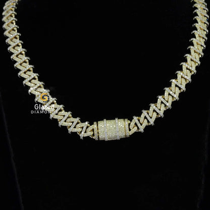 Unique Moissanite Men_s Chain