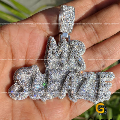 VVS1 Moissanite Letter Pendant