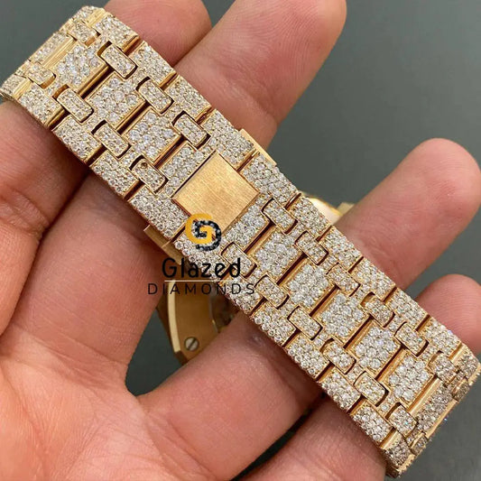 Buy 41mm Dial Mens Fully Diamond Moissanite Luxury Watch