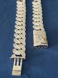 VVS 18MM Round Moissanite Cuban Link Hip Hop Chain