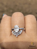 VVS Baguette Churved Bridal Band