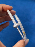 VVS Baguette Moissanite Diamond Studded Bracelet