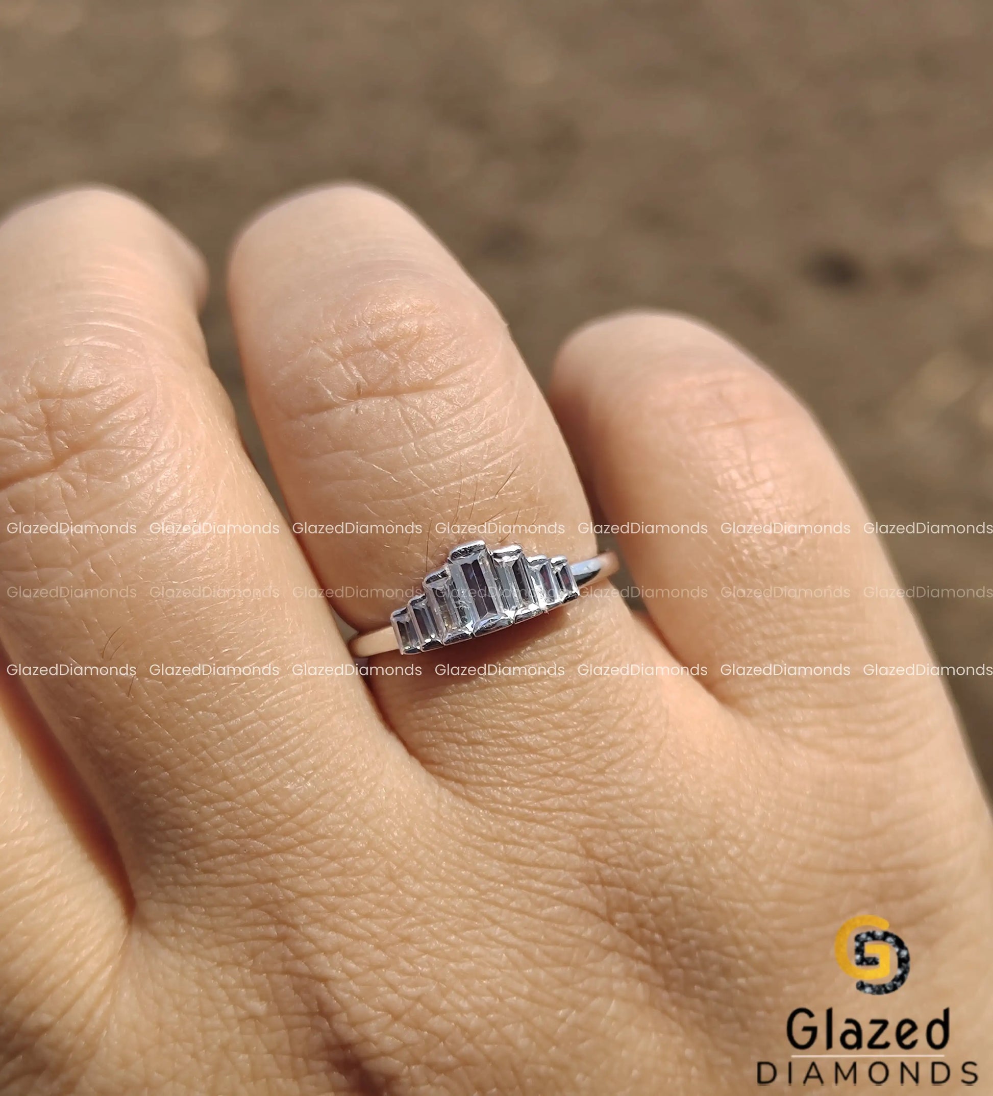 VVS Baguette Step Cut Diamond Ring