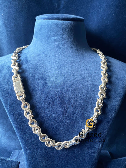 VVS Diamond Moissanite Infinity link Neckalce
