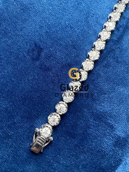 VVS Moissanite Bezel Set Bracelet
