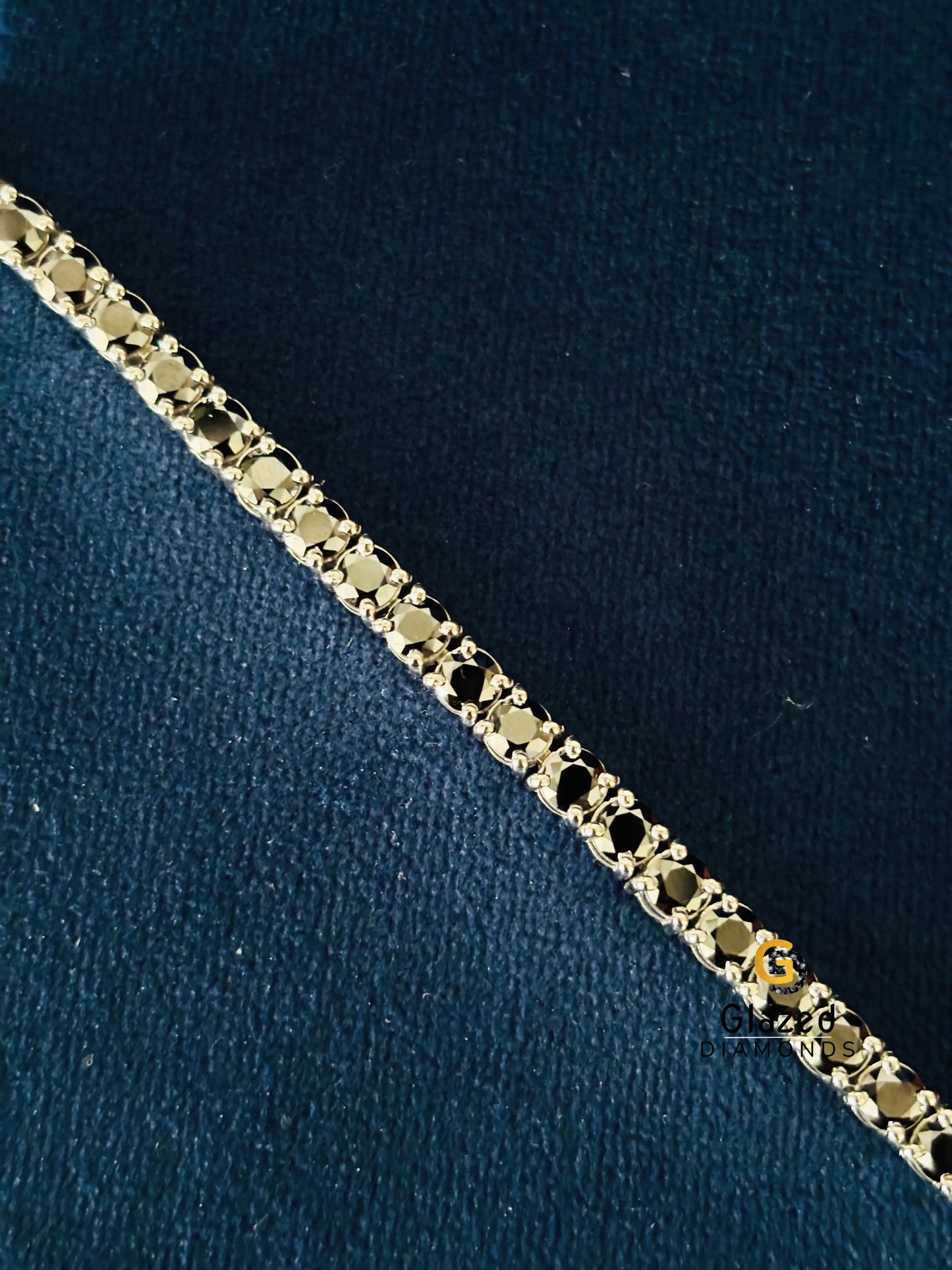 VVS Moissanite Black Tennis Hip Hop Bracelet