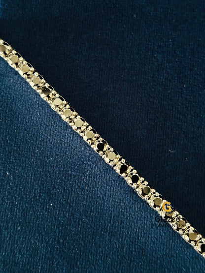 VVS Moissanite Black Tennis Hip Hop Bracelet