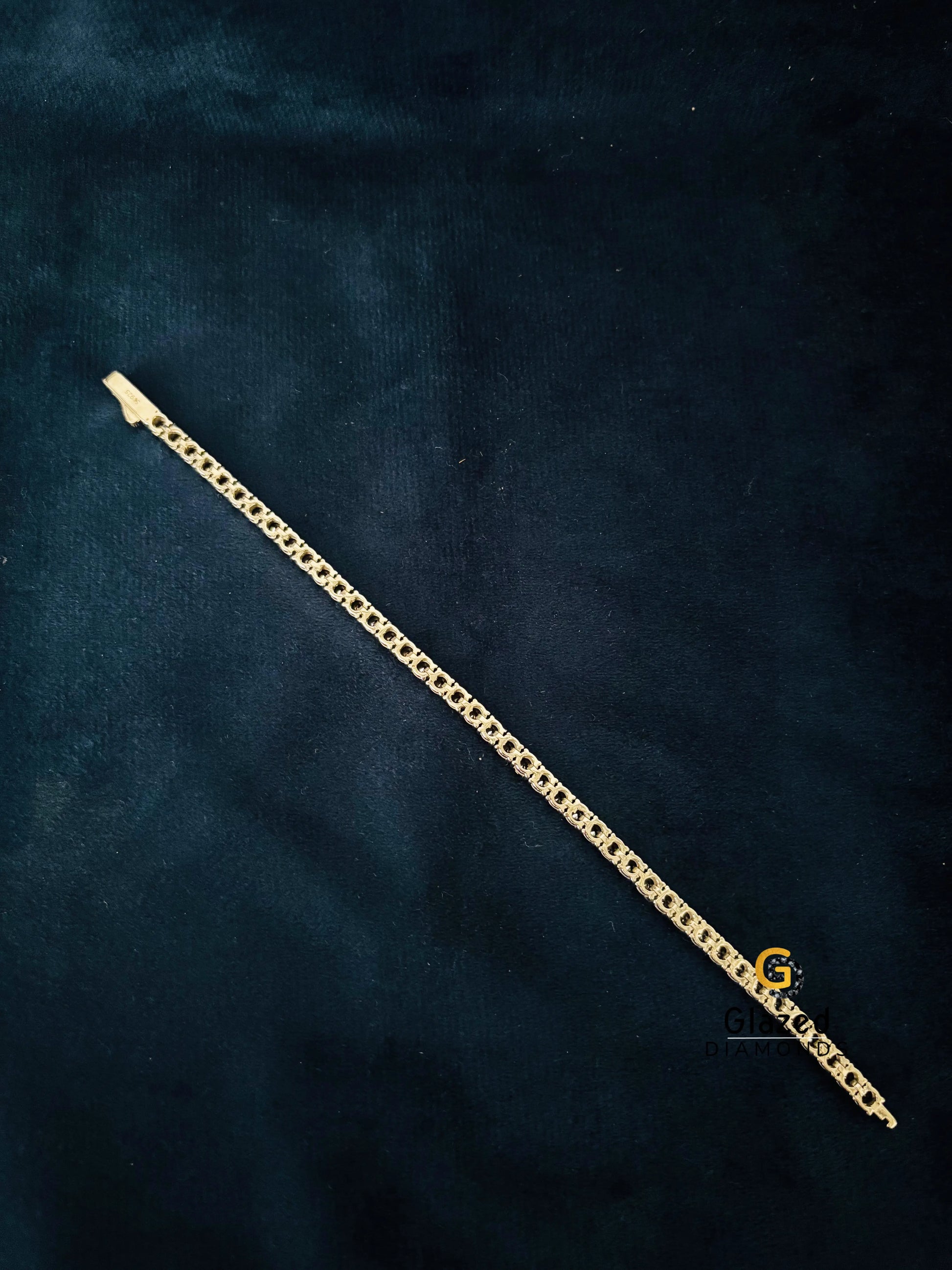 VVS Moissanite Black Tennis Hip Hop Bracelet For Her