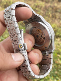 VVS Moissanite BustDown Watch Mens