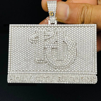 VVS Moissanite Custom Logo Pendant