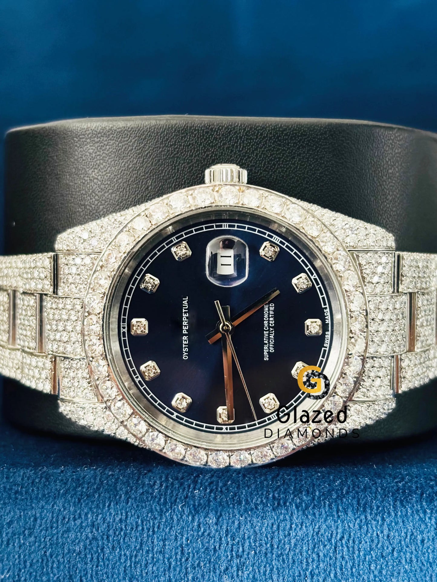 VVS Moissanite Diamond-Studded Hip Hop Watch