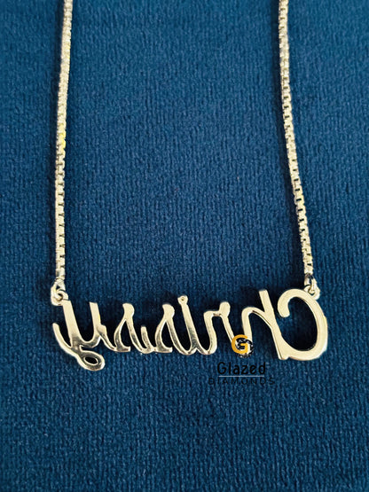 VVS Moissanite Diamond Custom Name Pendant