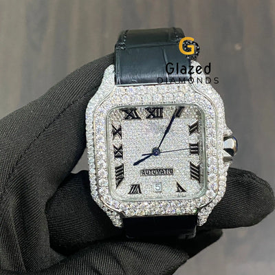 VVS Moissanite Diamond Dial Watch mens