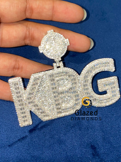 VVS Moissanite Diamond Fully Iced Out Pendant