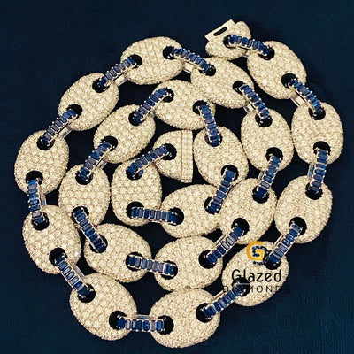 VVS Moissanite Diamond Studded Hip Hop Link Chain