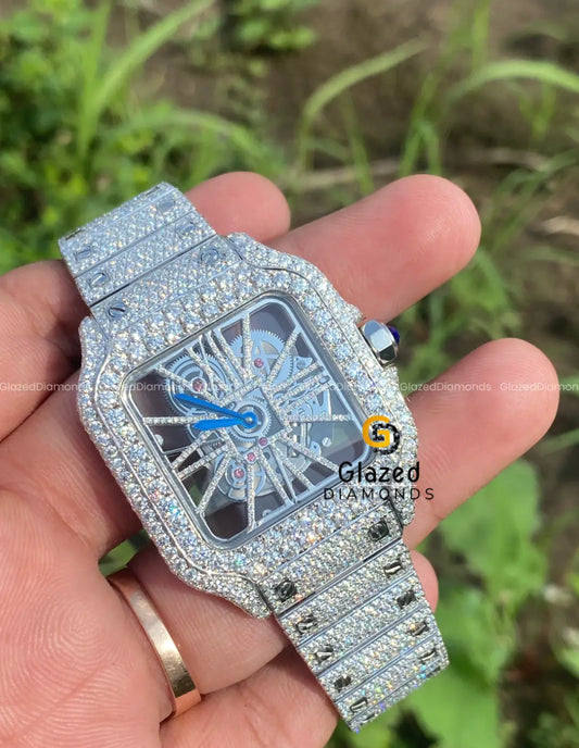 VVS Moissanite Diamond Watch For Mens