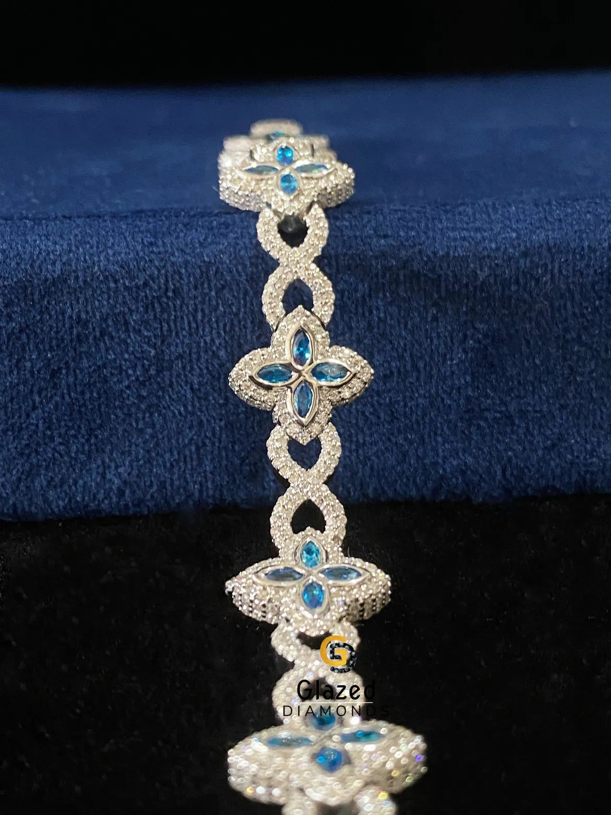 VVS Moissanite Fully Iced Out Diamond Studded Bracelet