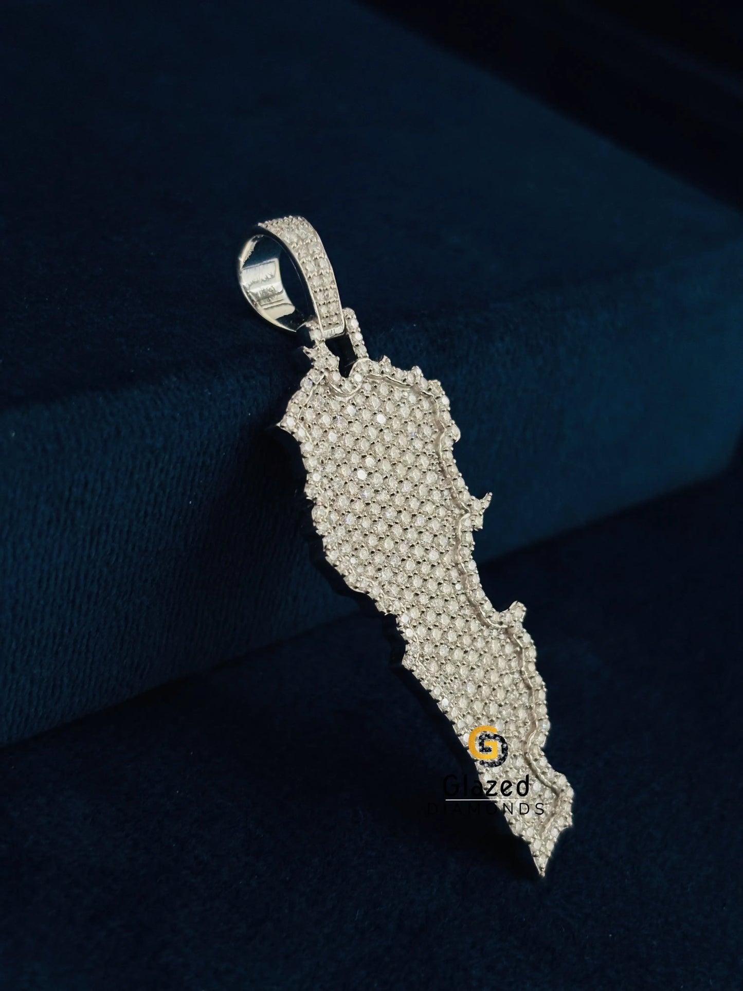 VVS Moissanite Hip Hop Bust Down Pendant For Men