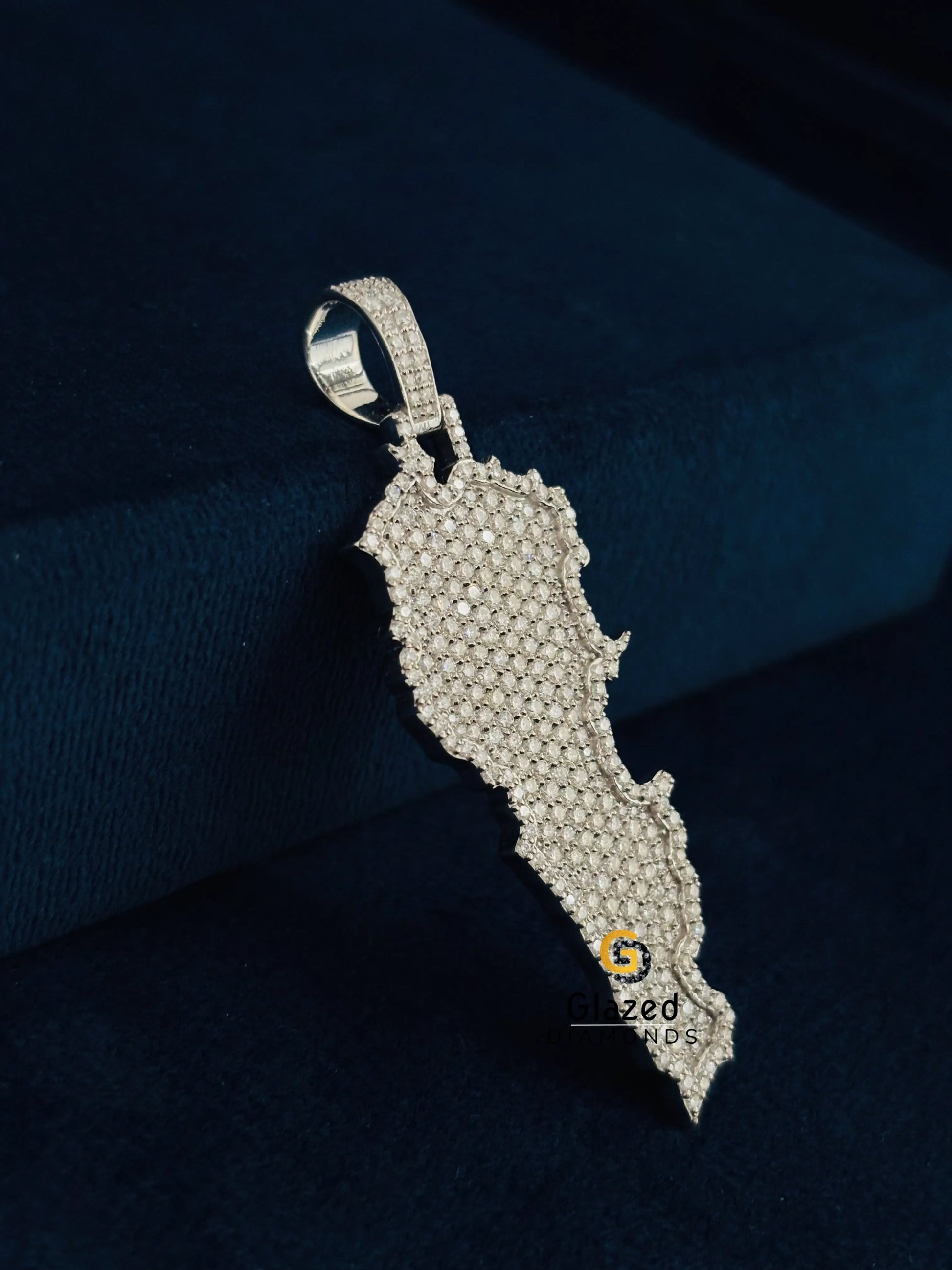 VVS Moissanite Hip Hop Bust Down Pendant For Men