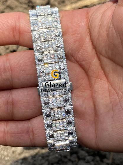 VVS Moissanite Hip Hop Watch