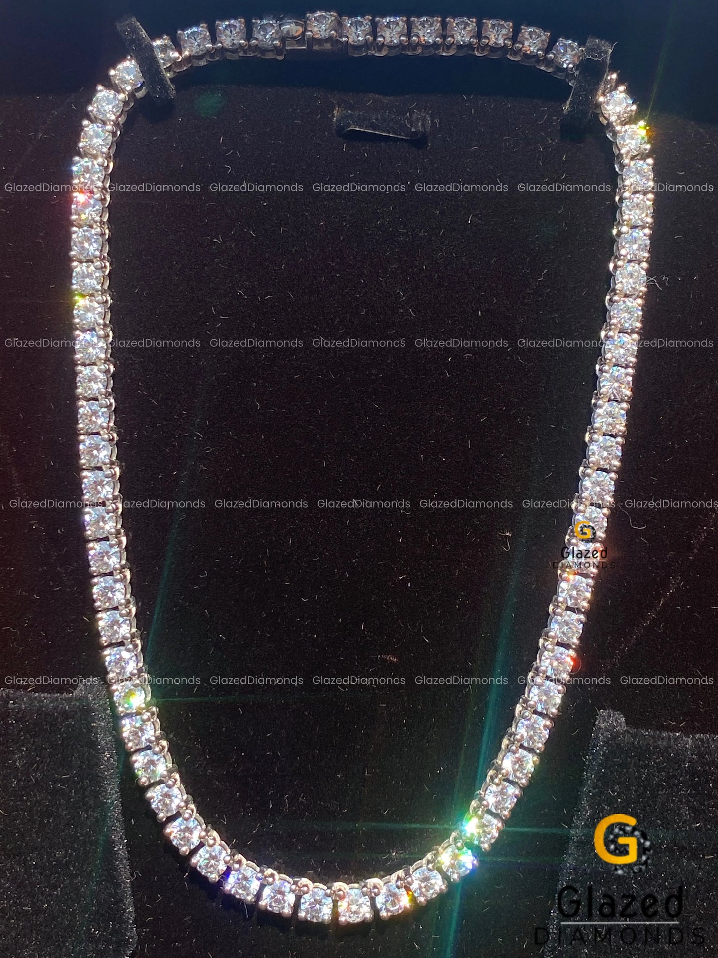 VVS Moissanite tennis necklace