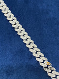 VVS Round Moissanite Cuban Link Bracelet For Men