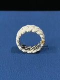 VVS Round Moissanite Cuban Link Hip Hop Ring