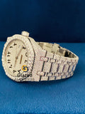 Fully Iced Out Arabic Dial Moissanite Diamond Studded Watch