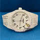 Fully Iced Out Arabic Dial Moissanite Diamond Studded Watch