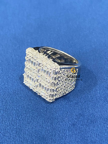 VVs Moissanite Diamond Studded Hip Hop Ring