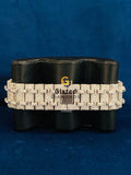 VVs Moissanite Diamond Studded Stainless Steel Strap