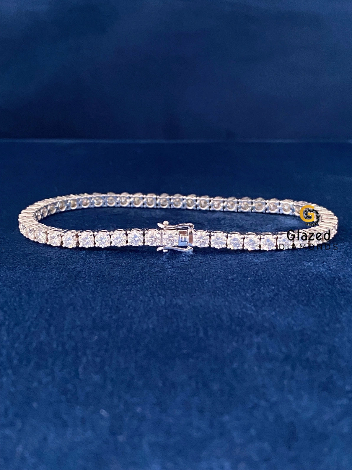VVs Moissanite Tennis Link Hip Hop Bracelet