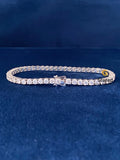 VVs Moissanite Tennis Link Hip Hop Bracelet