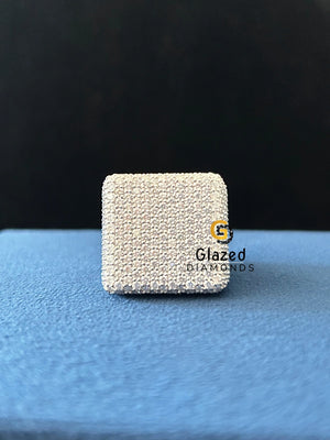 VVs Round Moissanite Custom Square Hip Hop Ring