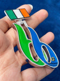 VVs Round Moissanite Enamel Custom Letter Hip Hop Pendant